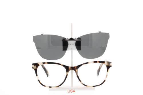 Custom made for Warby Parker prescription Rx eyeglasses: Custom Made for  Warby Parker AMELIA-50X17 Polarized Clip-On Sunglasses (Eyeglasses Not  Included)