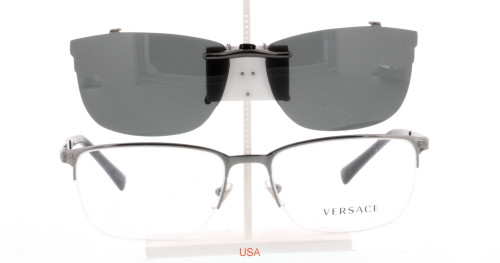 versace clip on sunglasses