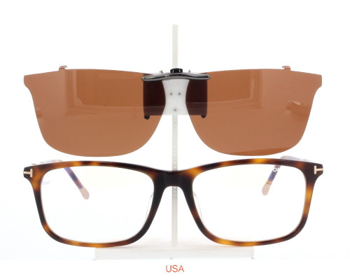 Our clip-on sunglasses will make your prescription eyeglasses appear like another pair of prescription sunglasses of the same model and size because we custom make it to the shape, size, and curve of your frame. Here is your favorite eyeglasses with our custom-made, featherweight polarized clip-on sunglasses (100% UVA and UVB or 400 UV protection from harmful sun rays). Your satisfaction is guaranteed!