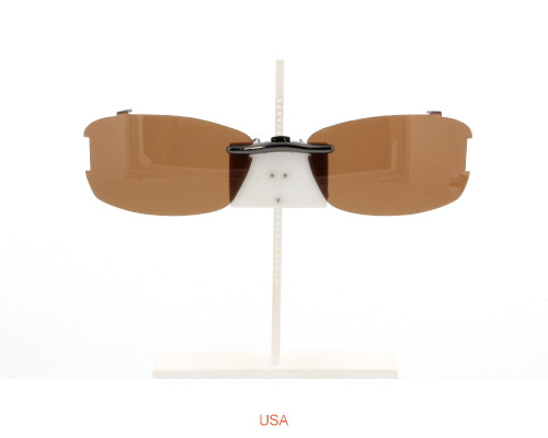 Our clip-on sunglasses will make your prescription eyeglasses appear like another pair of prescription sunglasses of the same model and size because we custom make it to the shape, size, and curve of your frame. Here is your favorite eyeglasses with our custom-made, featherweight polarized clip-on sunglasses (100% UVA and UVB or 400 UV protection from harmful sun rays). Your satisfaction is guaranteed!