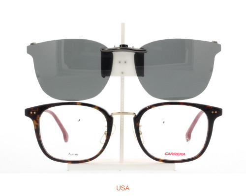 Custom made for Carrera prescription Rx eyeglasses: Custom Made for Carrera  159-V-F-50X20 Polarized Clip-On Sunglasses (Eyeglasses Not Included)