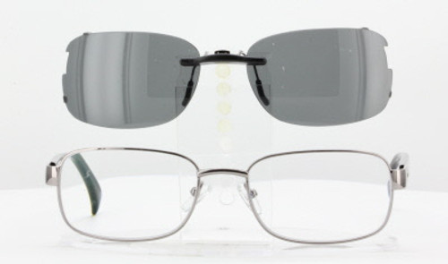 Our clip-on sunglasses will make your prescription eyeglasses appear like another pair of prescription sunglasses of the same model and size because we custom make it to the shape, size, and curve of your frame. Here is your favorite eyeglasses with our custom-made, featherweight polarized clip-on sunglasses (100% UVA and UVB or 400 UV protection from harmful sun rays). Your satisfaction is guaranteed!