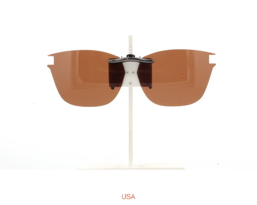 Our clip-on sunglasses will make your prescription eyeglasses appear like another pair of prescription sunglasses of the same model and size because we custom make it to the shape, size, and curve of your frame. Here is your favorite eyeglasses with our custom-made, featherweight polarized clip-on sunglasses (100% UVA and UVB or 400 UV protection from harmful sun rays). Your satisfaction is guaranteed!