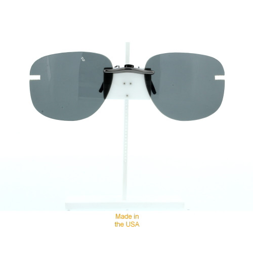 Our clip-on sunglasses will make your prescription eyeglasses appear like another pair of prescription sunglasses of the same model and size because we custom make it to the shape, size, and curve of your frame. Here is your favorite eyeglasses with our custom-made, featherweight polarized clip-on sunglasses (100% UVA and UVB or 400 UV protection from harmful sun rays). Your satisfaction is guaranteed!