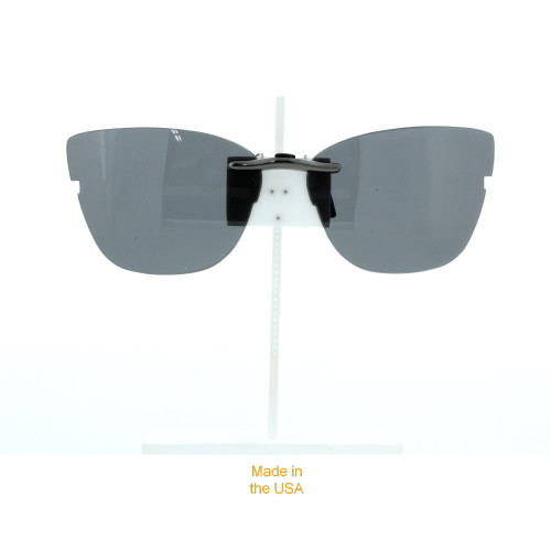 Our clip-on sunglasses will make your prescription eyeglasses appear like another pair of prescription sunglasses of the same model and size because we custom make it to the shape, size, and curve of your frame. Here is your favorite eyeglasses with our custom-made, featherweight polarized clip-on sunglasses (100% UVA and UVB or 400 UV protection from harmful sun rays). Your satisfaction is guaranteed!