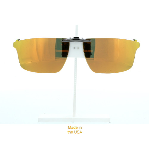 Our clip-on sunglasses will make your prescription eyeglasses appear like another pair of prescription sunglasses of the same model and size because we custom make it to the shape, size, and curve of your frame. Here is your favorite eyeglasses with our custom-made, featherweight polarized clip-on sunglasses (100% UVA and UVB or 400 UV protection from harmful sun rays). Your satisfaction is guaranteed!