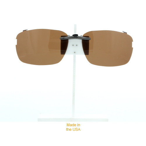 Our clip-on sunglasses will make your prescription eyeglasses appear like another pair of prescription sunglasses of the same model and size because we custom make it to the shape, size, and curve of your frame. Here is your favorite eyeglasses with our custom-made, featherweight polarized clip-on sunglasses (100% UVA and UVB or 400 UV protection from harmful sun rays). Your satisfaction is guaranteed!