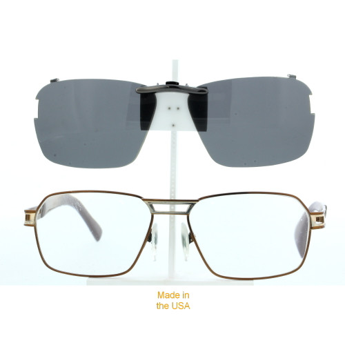 Our clip-on sunglasses will make your prescription eyeglasses appear like another pair of prescription sunglasses of the same model and size because we custom make it to the shape, size, and curve of your frame. Here is your favorite eyeglasses with our custom-made, featherweight polarized clip-on sunglasses (100% UVA and UVB or 400 UV protection from harmful sun rays). Your satisfaction is guaranteed!