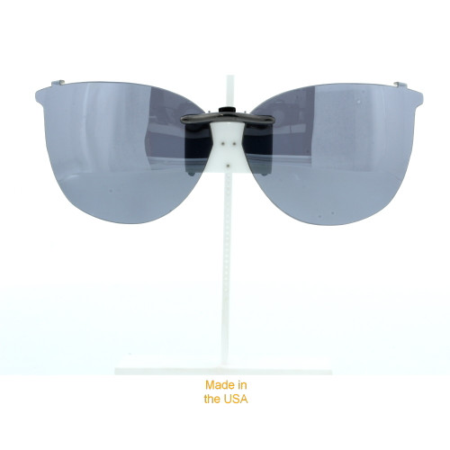 Our clip-on sunglasses will make your prescription eyeglasses appear like another pair of prescription sunglasses of the same model and size because we custom make it to the shape, size, and curve of your frame. Here is your favorite eyeglasses with our custom-made, featherweight polarized clip-on sunglasses (100% UVA and UVB or 400 UV protection from harmful sun rays). Your satisfaction is guaranteed!