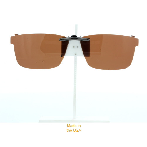 Our clip-on sunglasses will make your prescription eyeglasses appear like another pair of prescription sunglasses of the same model and size because we custom make it to the shape, size, and curve of your frame. Here is your favorite eyeglasses with our custom-made, featherweight polarized clip-on sunglasses (100% UVA and UVB or 400 UV protection from harmful sun rays). Your satisfaction is guaranteed!