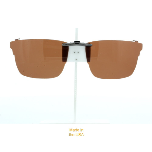 Our clip-on sunglasses will make your prescription eyeglasses appear like another pair of prescription sunglasses of the same model and size because we custom make it to the shape, size, and curve of your frame. Here is your favorite eyeglasses with our custom-made, featherweight polarized clip-on sunglasses (100% UVA and UVB or 400 UV protection from harmful sun rays). Your satisfaction is guaranteed!