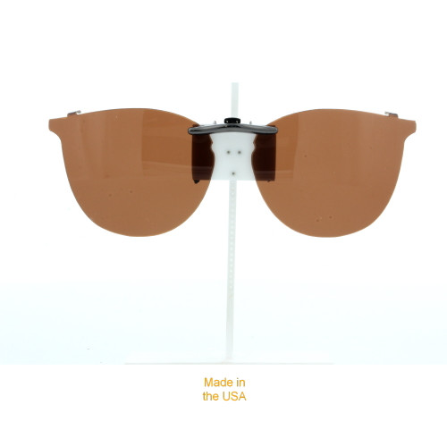 Our clip-on sunglasses will make your prescription eyeglasses appear like another pair of prescription sunglasses of the same model and size because we custom make it to the shape, size, and curve of your frame. Here is your favorite eyeglasses with our custom-made, featherweight polarized clip-on sunglasses (100% UVA and UVB or 400 UV protection from harmful sun rays). Your satisfaction is guaranteed!