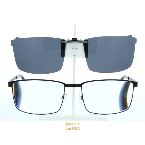 Our clip-on sunglasses will make your prescription eyeglasses appear like another pair of prescription sunglasses of the same model and size because we custom make it to the shape, size, and curve of your frame. Here is your favorite eyeglasses with our custom-made, featherweight polarized clip-on sunglasses (100% UVA and UVB or 400 UV protection from harmful sun rays). Your satisfaction is guaranteed!