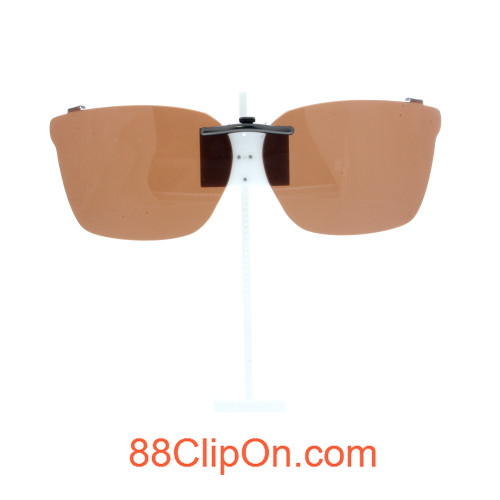 Our clip-on sunglasses will make your prescription eyeglasses appear like another pair of prescription sunglasses of the same model and size because we custom make it to the shape, size, and curve of your frame. Here is your favorite eyeglasses with our custom-made, featherweight polarized clip-on sunglasses (100% UVA and UVB or 400 UV protection from harmful sun rays). Your satisfaction is guaranteed!