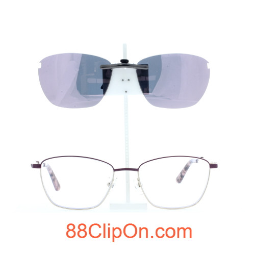 Our clip-on sunglasses will make your prescription eyeglasses appear like another pair of prescription sunglasses of the same model and size because we custom make it to the shape, size, and curve of your frame. Here is your favorite eyeglasses with our custom-made, featherweight polarized clip-on sunglasses (100% UVA and UVB or 400 UV protection from harmful sun rays). Your satisfaction is guaranteed!