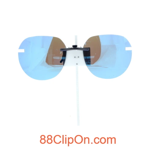 Our clip-on sunglasses will make your prescription eyeglasses appear like another pair of prescription sunglasses of the same model and size because we custom make it to the shape, size, and curve of your frame. Here is your favorite eyeglasses with our custom-made, featherweight polarized clip-on sunglasses (100% UVA and UVB or 400 UV protection from harmful sun rays). Your satisfaction is guaranteed!