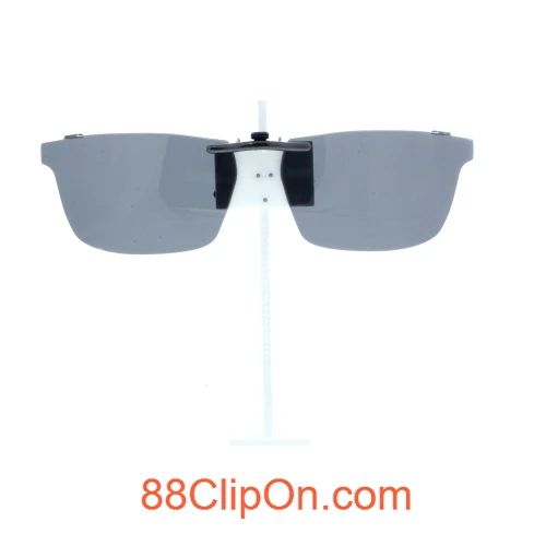 Our clip-on sunglasses will make your prescription eyeglasses appear like another pair of prescription sunglasses of the same model and size because we custom make it to the shape, size, and curve of your frame. Here is your favorite eyeglasses with our custom-made, featherweight polarized clip-on sunglasses (100% UVA and UVB or 400 UV protection from harmful sun rays). Your satisfaction is guaranteed!