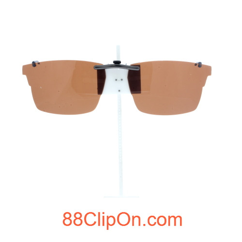 Our clip-on sunglasses will make your prescription eyeglasses appear like another pair of prescription sunglasses of the same model and size because we custom make it to the shape, size, and curve of your frame. Here is your favorite eyeglasses with our custom-made, featherweight polarized clip-on sunglasses (100% UVA and UVB or 400 UV protection from harmful sun rays). Your satisfaction is guaranteed!