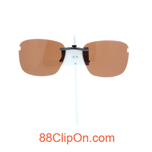 Our clip-on sunglasses will make your prescription eyeglasses appear like another pair of prescription sunglasses of the same model and size because we custom make it to the shape, size, and curve of your frame. Here is your favorite eyeglasses with our custom-made, featherweight polarized clip-on sunglasses (100% UVA and UVB or 400 UV protection from harmful sun rays). Your satisfaction is guaranteed!