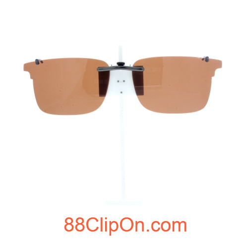 Our clip-on sunglasses will make your prescription eyeglasses appear like another pair of prescription sunglasses of the same model and size because we custom make it to the shape, size, and curve of your frame. Here is your favorite eyeglasses with our custom-made, featherweight polarized clip-on sunglasses (100% UVA and UVB or 400 UV protection from harmful sun rays). Your satisfaction is guaranteed!