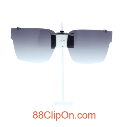 Our clip-on sunglasses will make your prescription eyeglasses appear like another pair of prescription sunglasses of the same model and size because we custom make it to the shape, size, and curve of your frame. Here is your favorite eyeglasses with our custom-made, featherweight polarized clip-on sunglasses (100% UVA and UVB or 400 UV protection from harmful sun rays). Your satisfaction is guaranteed!