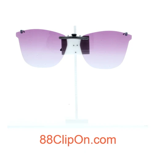 Our clip-on sunglasses will make your prescription eyeglasses appear like another pair of prescription sunglasses of the same model and size because we custom make it to the shape, size, and curve of your frame. Here is your favorite eyeglasses with our custom-made, featherweight polarized clip-on sunglasses (100% UVA and UVB or 400 UV protection from harmful sun rays). Your satisfaction is guaranteed!