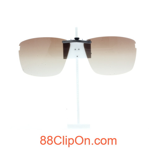 Our clip-on sunglasses will make your prescription eyeglasses appear like another pair of prescription sunglasses of the same model and size because we custom make it to the shape, size, and curve of your frame. Here is your favorite eyeglasses with our custom-made, featherweight polarized clip-on sunglasses (100% UVA and UVB or 400 UV protection from harmful sun rays). Your satisfaction is guaranteed!