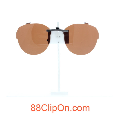 Our clip-on sunglasses will make your prescription eyeglasses appear like another pair of prescription sunglasses of the same model and size because we custom make it to the shape, size, and curve of your frame. Here is your favorite eyeglasses with our custom-made, featherweight polarized clip-on sunglasses (100% UVA and UVB or 400 UV protection from harmful sun rays). Your satisfaction is guaranteed!