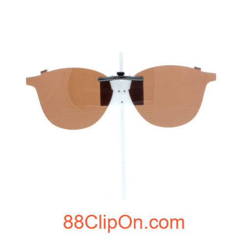Our clip-on sunglasses will make your prescription eyeglasses appear like another pair of prescription sunglasses of the same model and size because we custom make it to the shape, size, and curve of your frame. Here is your favorite eyeglasses with our custom-made, featherweight polarized clip-on sunglasses (100% UVA and UVB or 400 UV protection from harmful sun rays). Your satisfaction is guaranteed!