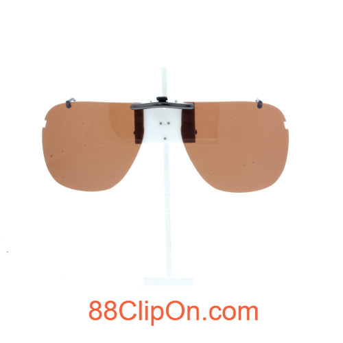 Our clip-on sunglasses will make your prescription eyeglasses appear like another pair of prescription sunglasses of the same model and size because we custom make it to the shape, size, and curve of your frame. Here is your favorite eyeglasses with our custom-made, featherweight polarized clip-on sunglasses (100% UVA and UVB or 400 UV protection from harmful sun rays). Your satisfaction is guaranteed!