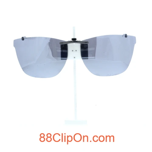 Our clip-on sunglasses will make your prescription eyeglasses appear like another pair of prescription sunglasses of the same model and size because we custom make it to the shape, size, and curve of your frame. Here is your favorite eyeglasses with our custom-made, featherweight polarized clip-on sunglasses (100% UVA and UVB or 400 UV protection from harmful sun rays). Your satisfaction is guaranteed!