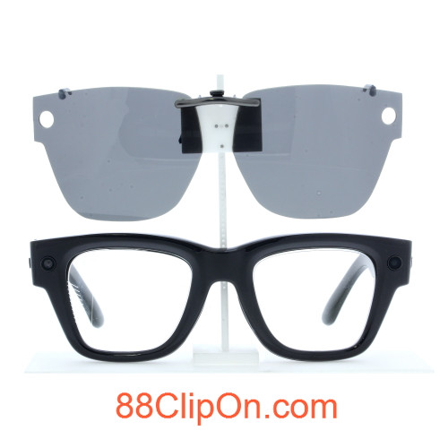 Our clip-on sunglasses will make your prescription eyeglasses appear like another pair of prescription sunglasses of the same model and size because we custom make it to the shape, size, and curve of your frame. Here is your favorite eyeglasses with our custom-made, featherweight polarized clip-on sunglasses (100% UVA and UVB or 400 UV protection from harmful sun rays). Your satisfaction is guaranteed!