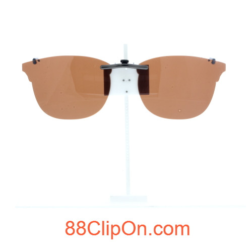 Our clip-on sunglasses will make your prescription eyeglasses appear like another pair of prescription sunglasses of the same model and size because we custom make it to the shape, size, and curve of your frame. Here is your favorite eyeglasses with our custom-made, featherweight polarized clip-on sunglasses (100% UVA and UVB or 400 UV protection from harmful sun rays). Your satisfaction is guaranteed!
