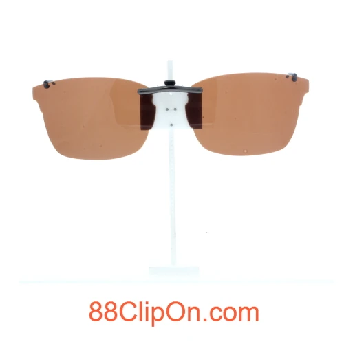 Our clip-on sunglasses will make your prescription eyeglasses appear like another pair of prescription sunglasses of the same model and size because we custom make it to the shape, size, and curve of your frame. Here is your favorite eyeglasses with our custom-made, featherweight polarized clip-on sunglasses (100% UVA and UVB or 400 UV protection from harmful sun rays). Your satisfaction is guaranteed!
