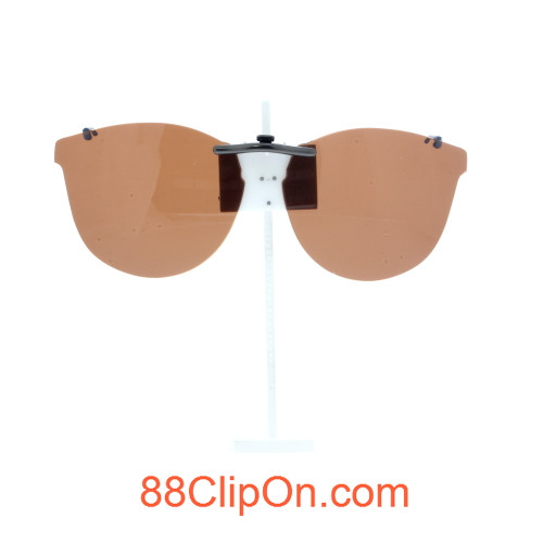 Our clip-on sunglasses will make your prescription eyeglasses appear like another pair of prescription sunglasses of the same model and size because we custom make it to the shape, size, and curve of your frame. Here is your favorite eyeglasses with our custom-made, featherweight polarized clip-on sunglasses (100% UVA and UVB or 400 UV protection from harmful sun rays). Your satisfaction is guaranteed!