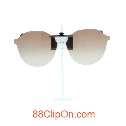 Our clip-on sunglasses will make your prescription eyeglasses appear like another pair of prescription sunglasses of the same model and size because we custom make it to the shape, size, and curve of your frame. Here is your favorite eyeglasses with our custom-made, featherweight polarized clip-on sunglasses (100% UVA and UVB or 400 UV protection from harmful sun rays). Your satisfaction is guaranteed!
