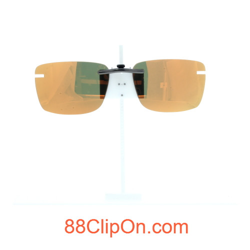 Our clip-on sunglasses will make your prescription eyeglasses appear like another pair of prescription sunglasses of the same model and size because we custom make it to the shape, size, and curve of your frame. Here is your favorite eyeglasses with our custom-made, featherweight polarized clip-on sunglasses (100% UVA and UVB or 400 UV protection from harmful sun rays). Your satisfaction is guaranteed!