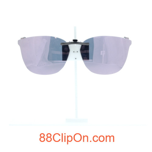 Our clip-on sunglasses will make your prescription eyeglasses appear like another pair of prescription sunglasses of the same model and size because we custom make it to the shape, size, and curve of your frame. Here is your favorite eyeglasses with our custom-made, featherweight polarized clip-on sunglasses (100% UVA and UVB or 400 UV protection from harmful sun rays). Your satisfaction is guaranteed!