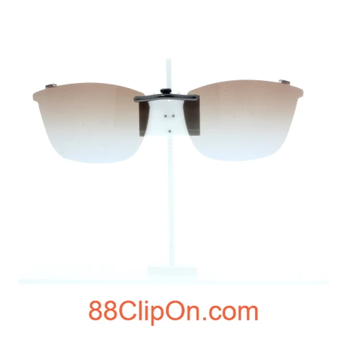 Our clip-on sunglasses will make your prescription eyeglasses appear like another pair of prescription sunglasses of the same model and size because we custom make it to the shape, size, and curve of your frame. Here is your favorite eyeglasses with our custom-made, featherweight polarized clip-on sunglasses (100% UVA and UVB or 400 UV protection from harmful sun rays). Your satisfaction is guaranteed!
