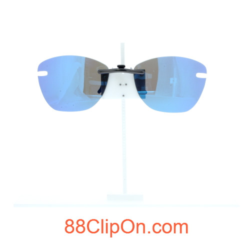 Our clip-on sunglasses will make your prescription eyeglasses appear like another pair of prescription sunglasses of the same model and size because we custom make it to the shape, size, and curve of your frame. Here is your favorite eyeglasses with our custom-made, featherweight polarized clip-on sunglasses (100% UVA and UVB or 400 UV protection from harmful sun rays). Your satisfaction is guaranteed!