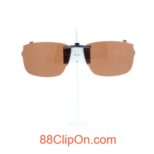 Our clip-on sunglasses will make your prescription eyeglasses appear like another pair of prescription sunglasses of the same model and size because we custom make it to the shape, size, and curve of your frame. Here is your favorite eyeglasses with our custom-made, featherweight polarized clip-on sunglasses (100% UVA and UVB or 400 UV protection from harmful sun rays). Your satisfaction is guaranteed!