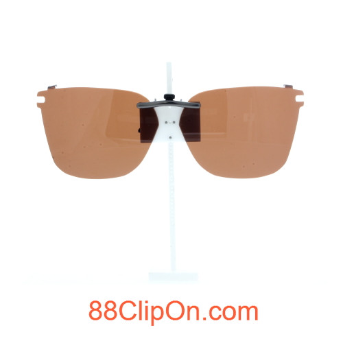 Our clip-on sunglasses will make your prescription eyeglasses appear like another pair of prescription sunglasses of the same model and size because we custom make it to the shape, size, and curve of your frame. Here is your favorite eyeglasses with our custom-made, featherweight polarized clip-on sunglasses (100% UVA and UVB or 400 UV protection from harmful sun rays). Your satisfaction is guaranteed!