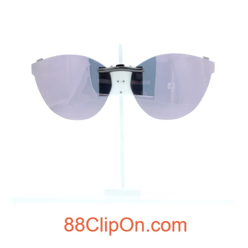 Our clip-on sunglasses will make your prescription eyeglasses appear like another pair of prescription sunglasses of the same model and size because we custom make it to the shape, size, and curve of your frame. Here is your favorite eyeglasses with our custom-made, featherweight polarized clip-on sunglasses (100% UVA and UVB or 400 UV protection from harmful sun rays). Your satisfaction is guaranteed!