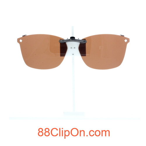 Our clip-on sunglasses will make your prescription eyeglasses appear like another pair of prescription sunglasses of the same model and size because we custom make it to the shape, size, and curve of your frame. Here is your favorite eyeglasses with our custom-made, featherweight polarized clip-on sunglasses (100% UVA and UVB or 400 UV protection from harmful sun rays). Your satisfaction is guaranteed!
