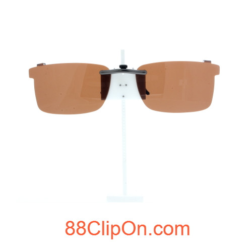 Our clip-on sunglasses will make your prescription eyeglasses appear like another pair of prescription sunglasses of the same model and size because we custom make it to the shape, size, and curve of your frame. Here is your favorite eyeglasses with our custom-made, featherweight polarized clip-on sunglasses (100% UVA and UVB or 400 UV protection from harmful sun rays). Your satisfaction is guaranteed!