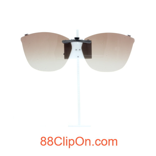 Our clip-on sunglasses will make your prescription eyeglasses appear like another pair of prescription sunglasses of the same model and size because we custom make it to the shape, size, and curve of your frame. Here is your favorite eyeglasses with our custom-made, featherweight polarized clip-on sunglasses (100% UVA and UVB or 400 UV protection from harmful sun rays). Your satisfaction is guaranteed!