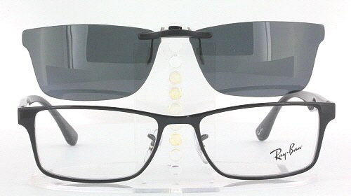 Custom Made for Ray-Ban RB6238-55X17 Polarized Clip-On Sunglasses  (Eyeglasses Not Included)