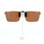 Our clip-on sunglasses will make your prescription eyeglasses appear like another pair of prescription sunglasses of the same model and size because we custom make it to the shape, size, and curve of your frame. Here is your favorite eyeglasses with our custom-made, featherweight polarized clip-on sunglasses (100% UVA and UVB or 400 UV protection from harmful sun rays). Your satisfaction is guaranteed!