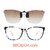 Our clip-on sunglasses will make your prescription eyeglasses appear like another pair of prescription sunglasses of the same model and size because we custom make it to the shape, size, and curve of your frame. Here is your favorite eyeglasses with our custom-made, featherweight polarized clip-on sunglasses (100% UVA and UVB or 400 UV protection from harmful sun rays). Your satisfaction is guaranteed!