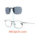 Your left side view. Check out our design to secure the polarized lenes on your frame without ugly bar and prongs to add more weights to your prescription eyeglasses.